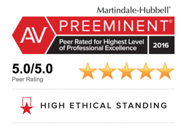 Rated AV Preeminent by Martindale-Hubbell